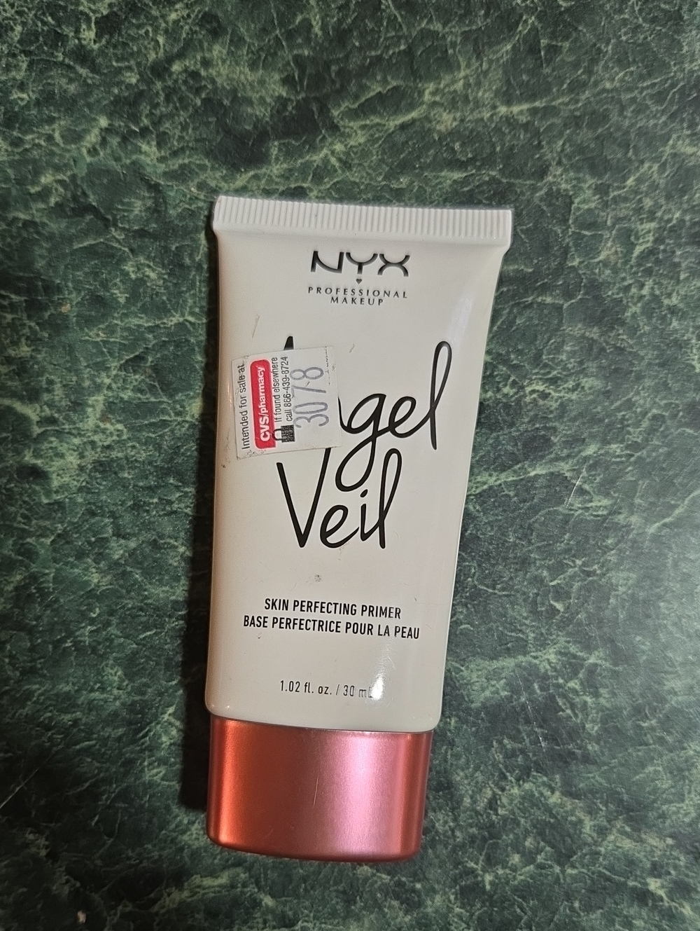 3/$10 Bunde Deals NYX Gel Veil Skin Perfecting Primer - White with Rose Gold Cap